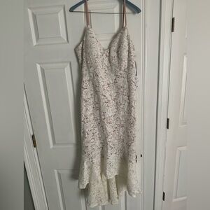 Never worn ivory and nude dress. Perfect for summer events or brides!
